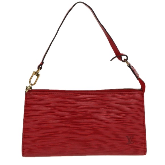 LOUIS VUITTON Epi Pochette Accessoires Accessory Pouch Red M52987 Auth ar12695 - Picture 13 of 16